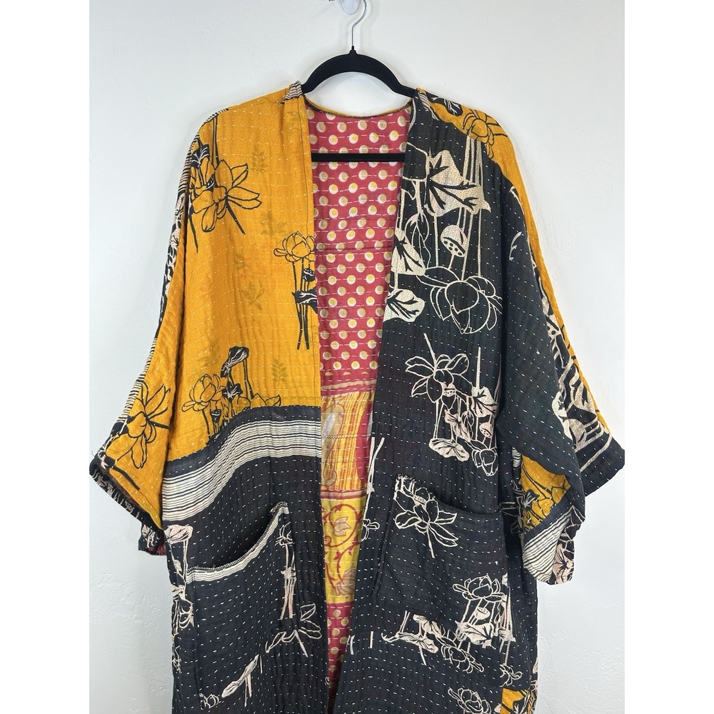 Tree Spirit Witchy Robe Long Cardigan One Size Open Front Ritual Magic Nature - Picture 9 of 11